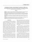 Research paper thumbnail of Development of students' critical thinking: the educators' ability to use questioning skills in the baccalaureate programmes in nursing in Pakistan