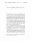 Research paper thumbnail of Connecting a sociology of childhood perspective with the study of child health, illness and wellbeing: introduction