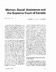 Research paper thumbnail of Women, Social Assistance and the Supreme Court of Canada