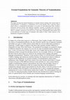 Research paper thumbnail of Formal Foundations for Semantic Theories of Nominalisation