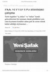 Research paper thumbnail of PKK ve PYD/YPG Arasındaki Çatışma-Yeni Şafak