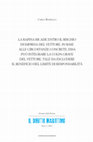 Research paper thumbnail of La rapina ricade entro il rischio di impresa del vettore. In base alle circostanze concrete, essa può integrare la colpa grave del vettore, tale da escludere il beneficio del limite di responsabilità