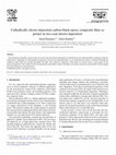 Research paper thumbnail of Cathodically electro-deposited carbon-black-epoxy composite films as primer in two-coat electro-deposition