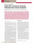 Research paper thumbnail of Pakiet VAT e-commerce. Ilustracja funkcjonowania nowych przepisów [E-commerce VAT package. Illustration of functioning of the new regulations - in Polish]