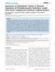 Research paper thumbnail of Importance of Hydrophobic Cavities in Allosteric Regulation of Formylglycinamide Synthetase: Insight from Xenon Trapping and Statistical Coupling Analysis