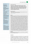 Research paper thumbnail of Taraxacum officinale (Asteraceae) in the urban environment: seasonal fluctuations of plant traits and their relationship with meteorological factors