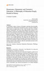 Research paper thumbnail of C. Casalini, " Renaissance Humanism and Formative Education: A Philosophy of Education Deeply Rooted in History," Educazione, 10, 2 (2021): 97–125.