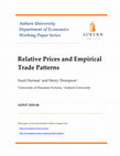 Research paper thumbnail of Relative Prices and Empirical Trade Patterns