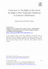 Research paper thumbnail of Correction to: The Right to Play Versus the Right to War? Vulnerable Childhood in Lebanon’s NGOization