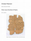 Research paper thumbnail of Philo of Alexandria’s Use of the Book of Psalms