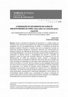 Research paper thumbnail of A Ordenação De Documentos No Curso De Biblioteconomia Da Ufmg: Notas Sobre Um Conteúdo Quase Esquecido