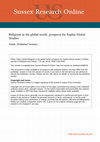 Research paper thumbnail of Religions in the Global World: Prospects for Sophia Global Studies