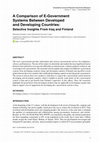 Research paper thumbnail of A Comparison of E-Government Systems Between Developed and Developing Countries: Selective Insights From Iraq and Finland