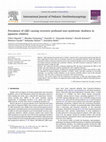 Research paper thumbnail of Prevalence of GJB2 causing recessive profound non-syndromic deafness in Japanese children