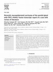 Research paper thumbnail of Oncocytic mucoepidermoid carcinoma of the parotid gland with CRTC1-MAML2 fusion transcript: report of a case with review of literature