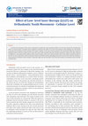 Research paper thumbnail of Effect of Low- level laser therapy (LLLT) on Orthodontic Tooth Movement - Cellular Level