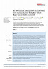 Research paper thumbnail of Sex differences in anthropometric characteristics and a decrease in power during the 3-minute Burpee test: a relative assessment