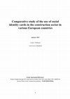 Research paper thumbnail of Comparative study of the use of social identity cards in the construction sector in various European countries