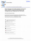 Research paper thumbnail of Game-Changers for Gender Equality in Germany's Labour Market? Corporate Board Quotas, Pay Transparency and Temporary Part-Time Work