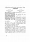 Research paper thumbnail of A sensory substitution device inspired by the human visual system