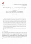 Research paper thumbnail of Context gathering and management for centralized context-aware handover in heterogeneous mobile networks