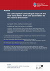 Research paper thumbnail of On corticopetal–corticofugal loops of the new early filter