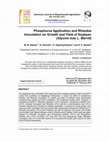 Research paper thumbnail of Phosphorus Application and Rhizobia Inoculation on Growth and Yield of Soybean (Glycine max L. Merrill)