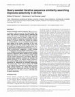 Research paper thumbnail of Query-seeded iterative sequence similarity searching improves selectivity 5-20-fold