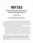 Research paper thumbnail of MP3EI: Master Plan Percepatan dan Perluasan Krisis Sosial-Ekologis Indonesia