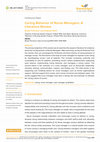 Research paper thumbnail of Caring Behavior of Nurse Managers: A Literature Review