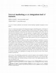 Research paper thumbnail of Internal marketing as an integration tool of trainees