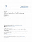 Research paper thumbnail of Publications 2001-0501 Effective Bandwidth for Traffic Engineering