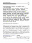 Research paper thumbnail of Sex specific associations in genome wide association analysis of renal cell carcinoma