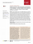 Research paper thumbnail of Health-promotive and exclusionary mechanisms in civil society – a critical review of the empirical support for Putnam’s view of social capital