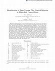 Research paper thumbnail of Identification of Time-Varying Pilot Control Behavior in Multi-Axis Control Tasks