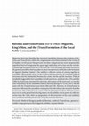 Research paper thumbnail of Slavonia and Transylvania (1272-1342): Oligarchs, King's Men, and the (Trans)Formation of the Local Noble Communities