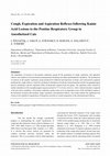 Research paper thumbnail of Cough, expiration and aspiration reflexes following kainic acid lesions to the pontine respiratory group in anesthetized cats