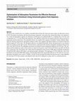 Research paper thumbnail of Optimization of Adsorption Parameters for Effective Removal of Hexavalent Chromium Using Simarouba glauca from Aqueous Solution