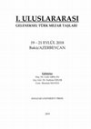 Research paper thumbnail of SAKARYA KARASU İLÇESİ MEZARLIK VE MEZARTAŞLARI