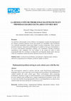 Research paper thumbnail of La resolución de problemas matemáticos en primeras edades escolares con Bee-bot