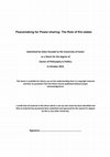 Research paper thumbnail of Peacemaking for power-sharing : the role of kin-states