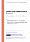 Research paper thumbnail of Digitalización: Una experiencia de campo