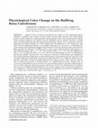 Research paper thumbnail of Physiological color change in the bullfrog, Rana catesbeiana