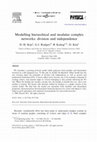 Research paper thumbnail of Modelling hierarchical and modular complex networks: division and independence