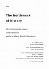 Research paper thumbnail of The bottleneck of history