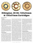 Research paper thumbnail of Ethiopian .30-06, 7.62 x 51 mm & 7.92 x 57 mm Cartridges