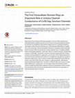 Research paper thumbnail of The First Extracellular Domain Plays an Important Role in Unitary Channel Conductance of Cx50 Gap Junction Channels