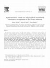 Research paper thumbnail of Hybrid structures: Faculty use and perception of web-based courseware as a supplement to face-to-face instruction