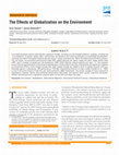 Research paper thumbnail of The Effects of Globalization on the Environment