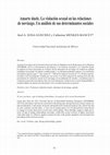 Research paper thumbnail of Amarte duele. La violación sexual en las relaciones de noviazgo. Un análisis de sus determinantes sociales